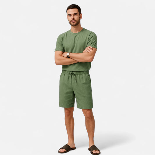 Dorevelle | Men’s Linen Blend Shorts – Riviera Resortwear