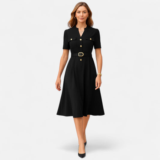 Dorevelle | Women’s V-Neck Dress – Countryside Midi Grace