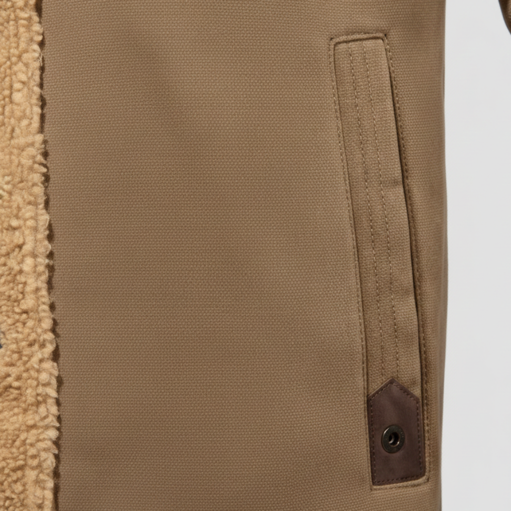 Dorevelle | Men’s Fleece-Lined Sherpa Collar Jacket