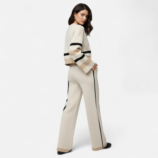 Dorevelle | Women’s Plaid Sweater Set – Heritage Lounge Elegance
