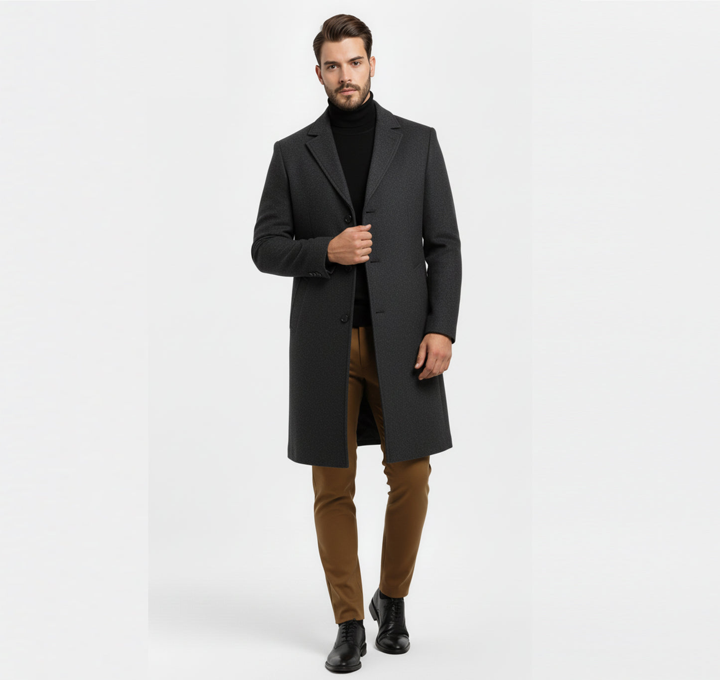 Dorevelle | Men’s Urban Tailored Coat – Sleek Traditional Craftsmanship