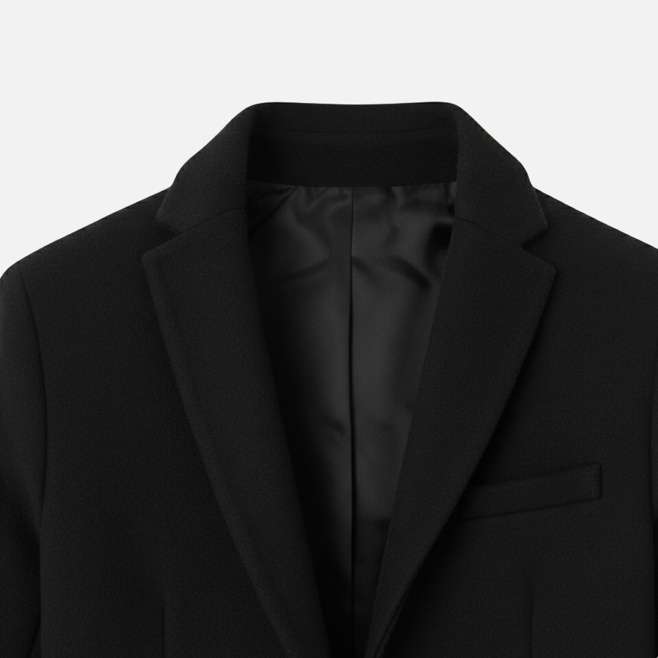 Dorevelle | Men’s Wool-Blend Overcoat – Classic Button Front