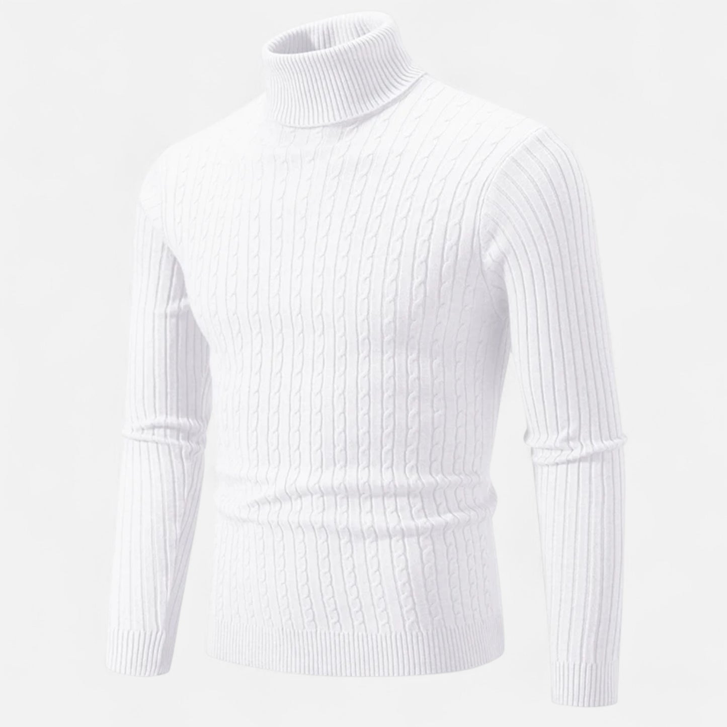 Dorevelle | Men’s Wool Turtleneck – High Neck Winter Elegance