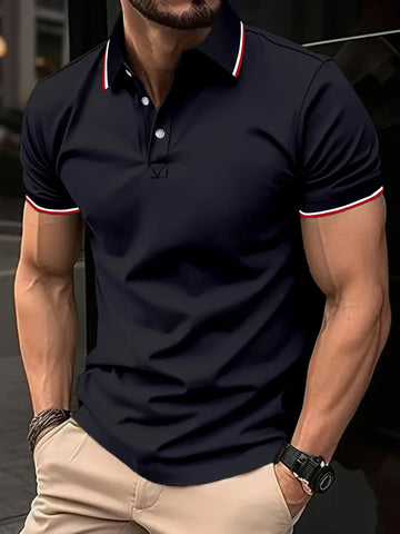 Men's Classic Button Collar Casual Shirt