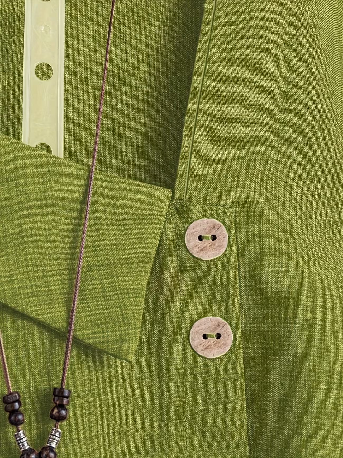Women's Plus Size Relaxed Summer Button Shirt