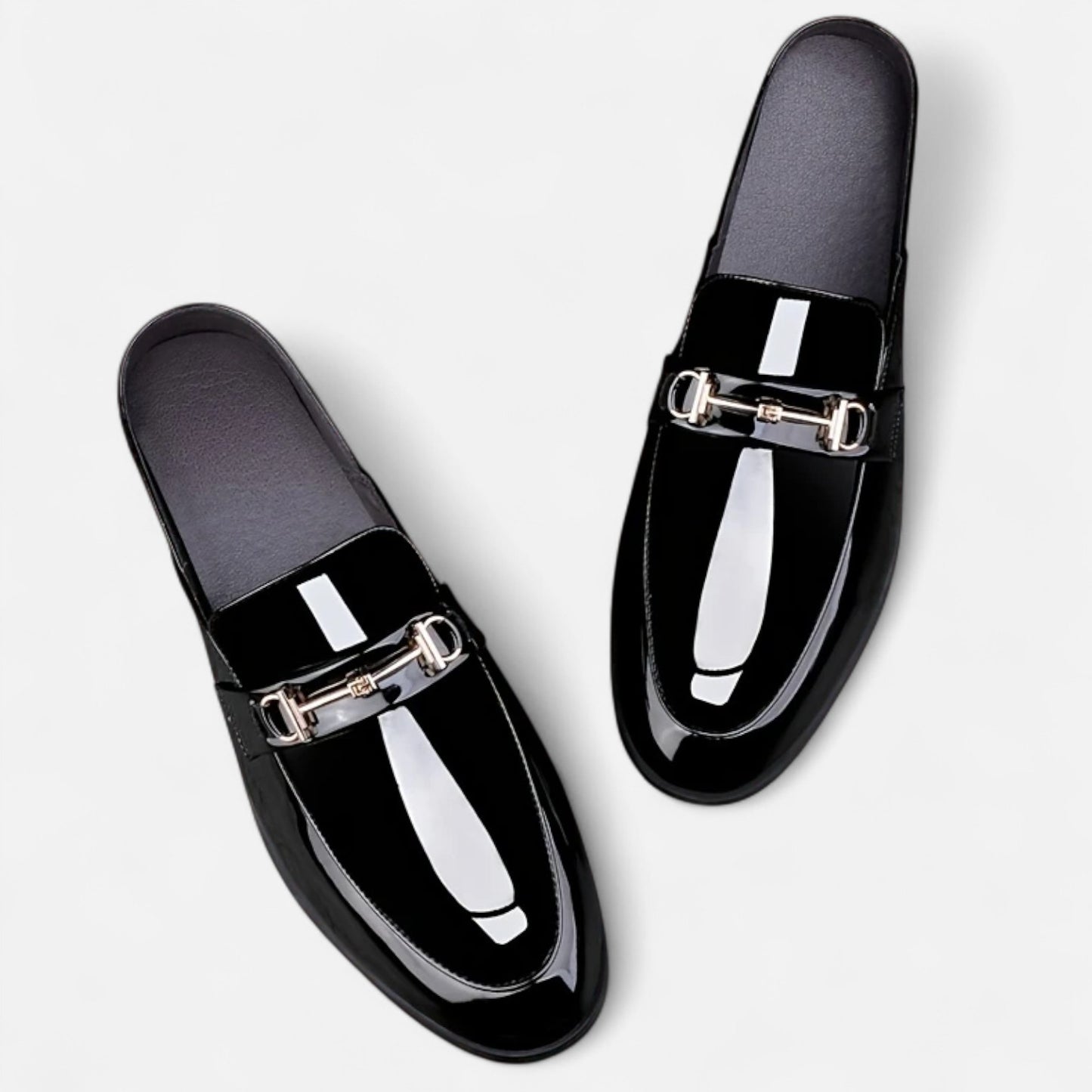 Dorevelle | Men’s Dress Loafers – Buckled Round Toe Classic