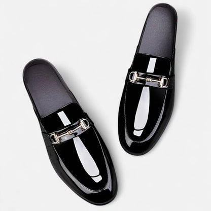 Dorevelle | Men’s Dress Loafers – Buckled Round Toe Classic