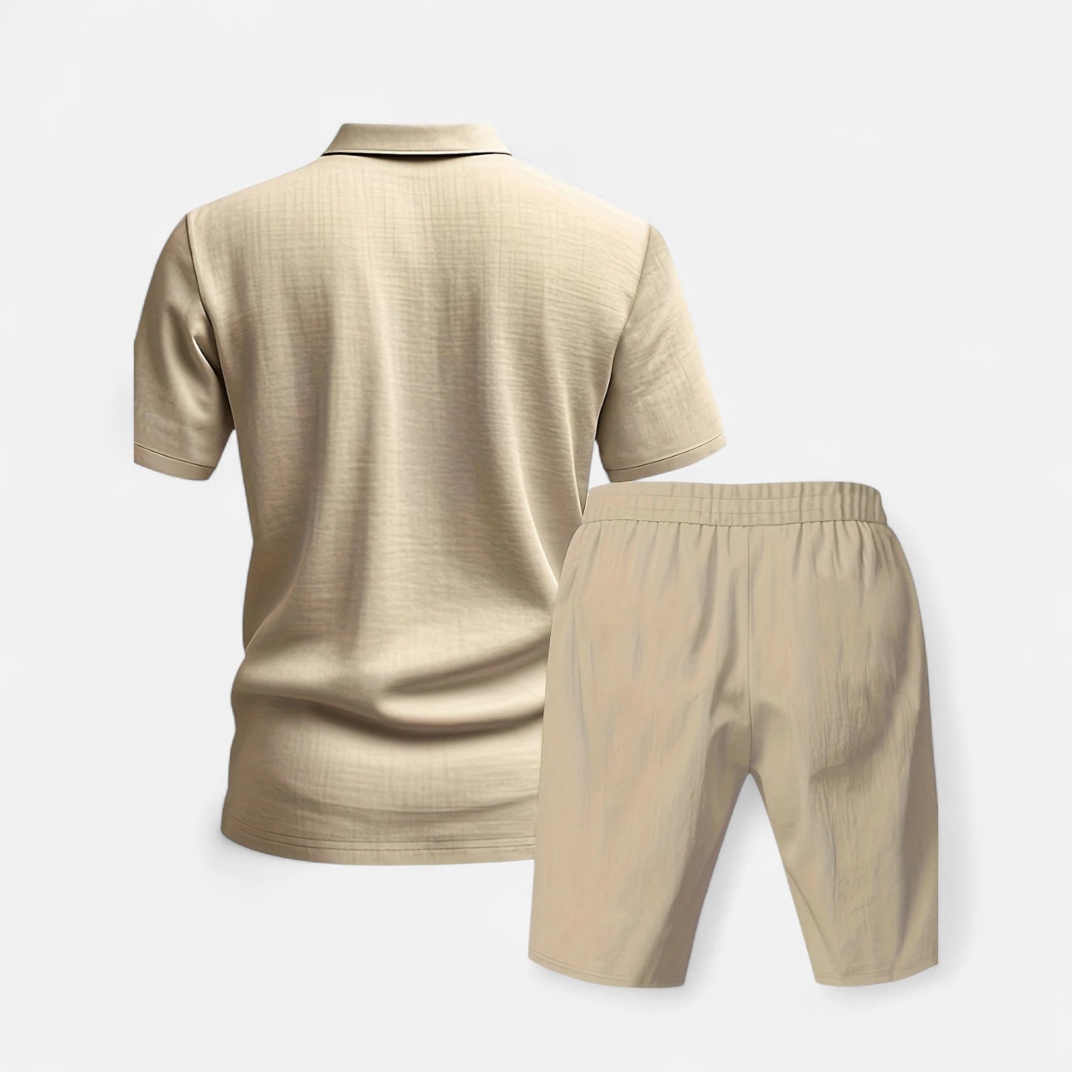 Men’s Linen Shirt and Shorts Set Lightweight Tailored Summer Comfort