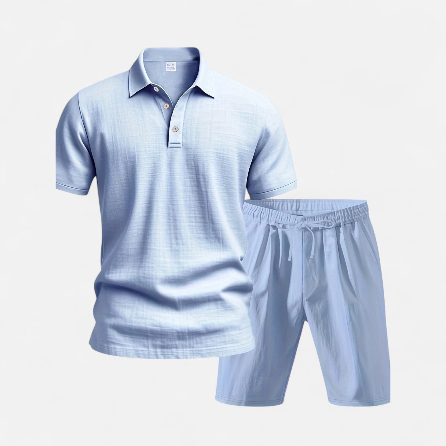 Men’s Linen Shirt and Shorts Set Lightweight Tailored Summer Comfort
