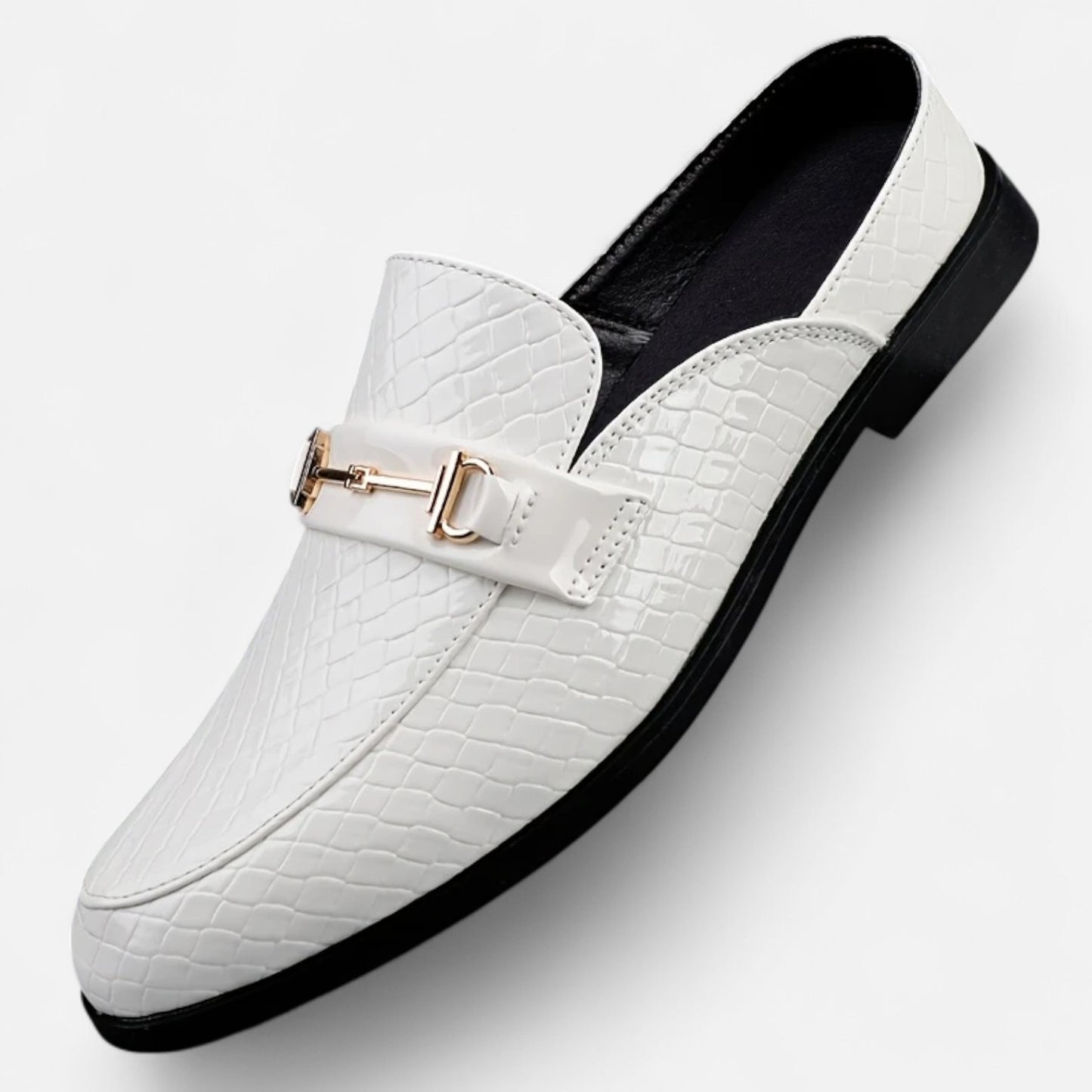 Dorevelle | Men’s Dress Loafers – Buckled Round Toe Classic