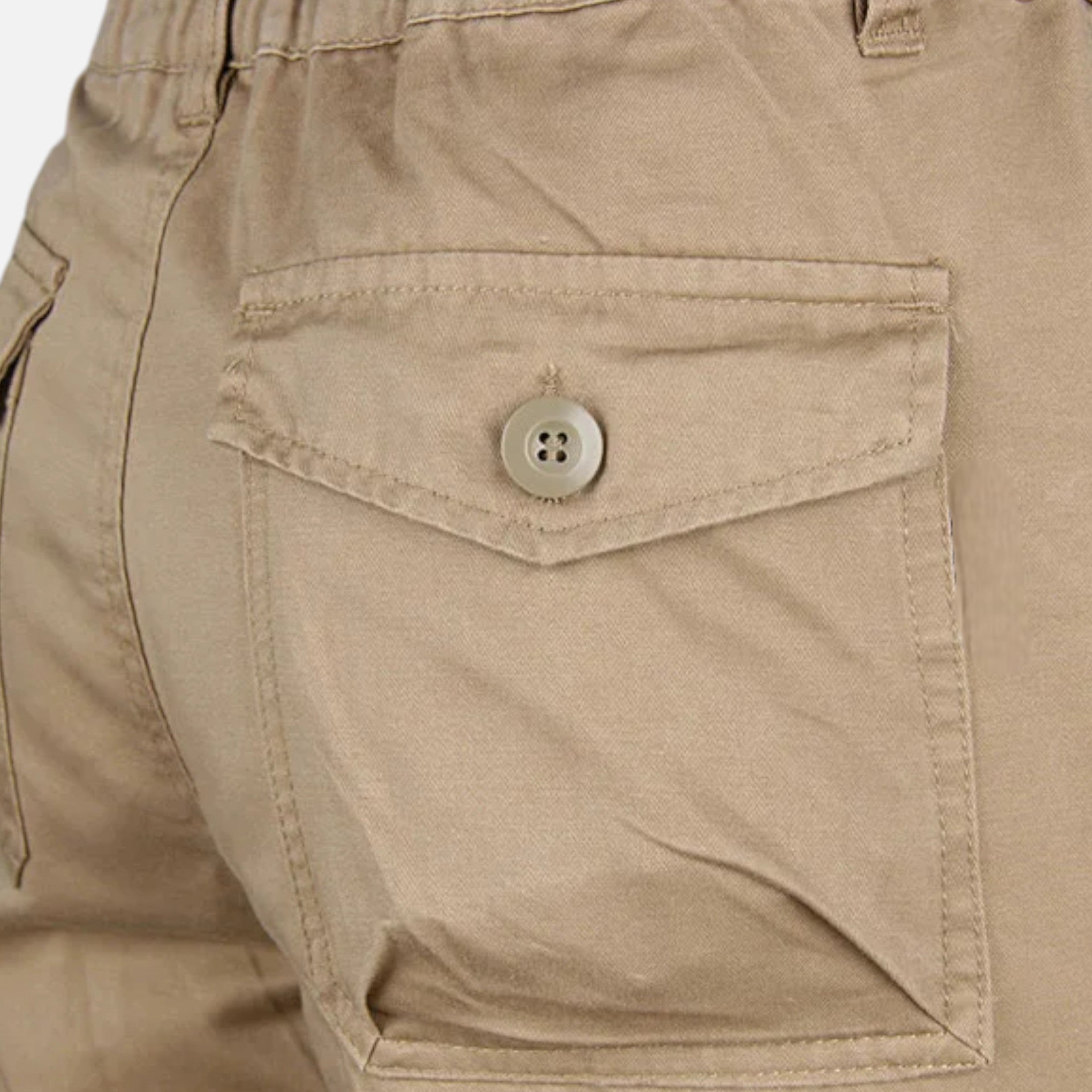 Men’s Military Inspired Cotton Cargo Trousers for Autumn