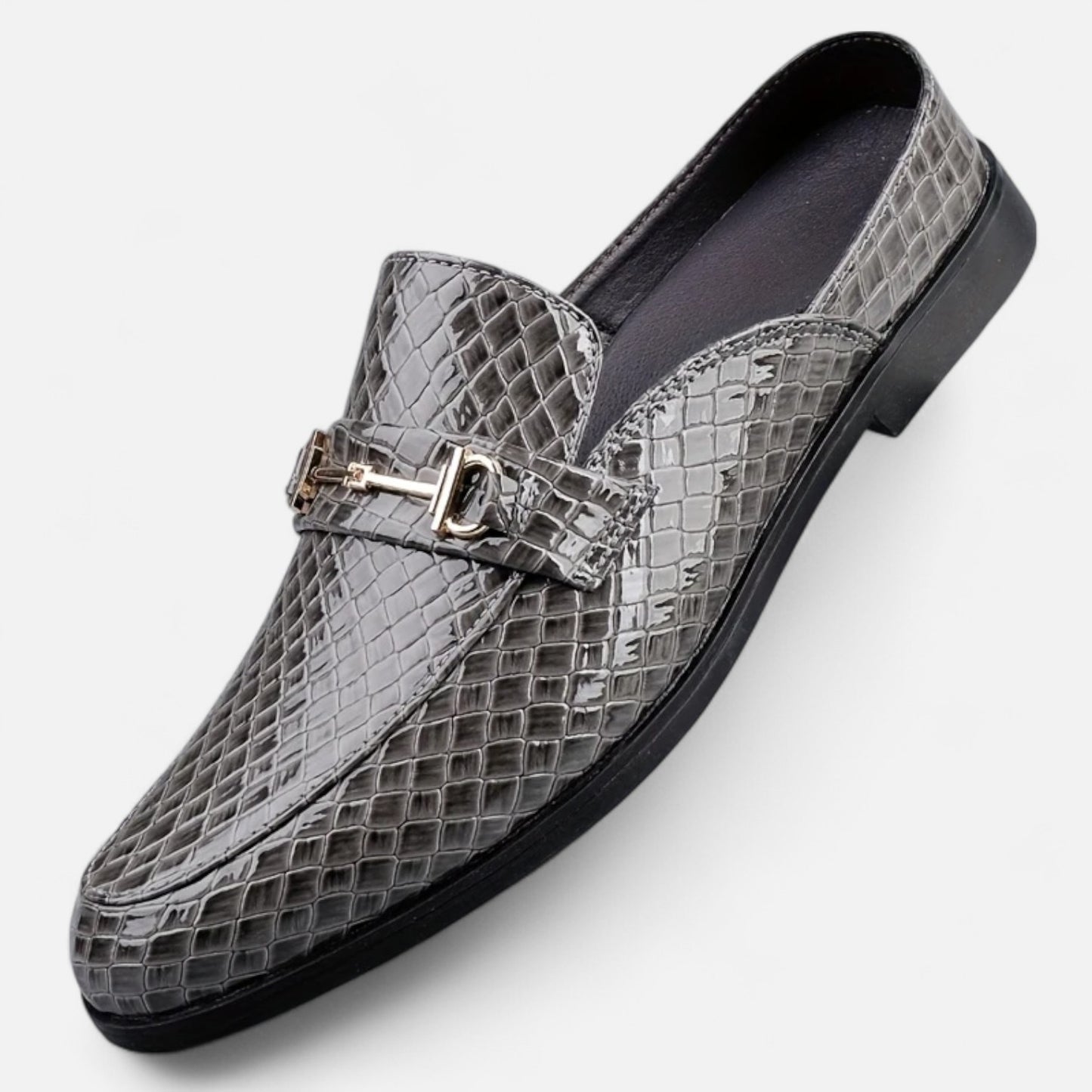 Dorevelle | Men’s Dress Loafers – Buckled Round Toe Classic