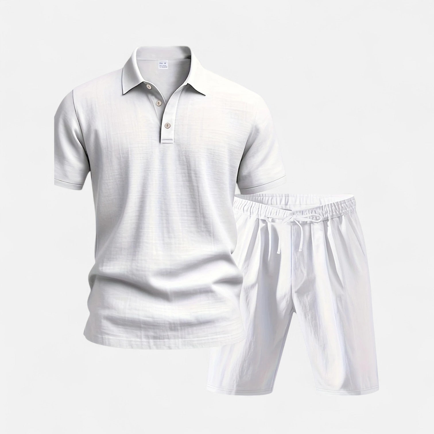Men’s Linen Shirt and Shorts Set Lightweight Tailored Summer Comfort