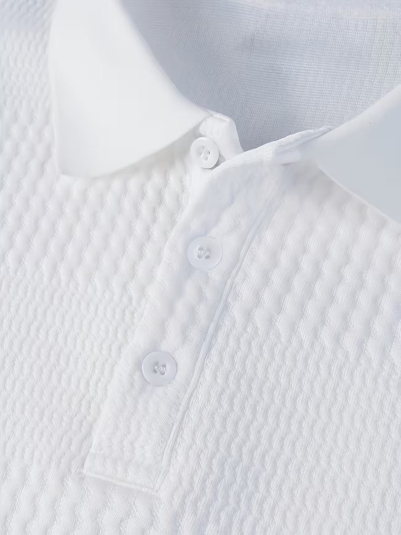 Men's Jacquard Ribbed Long Sleeve Shirt