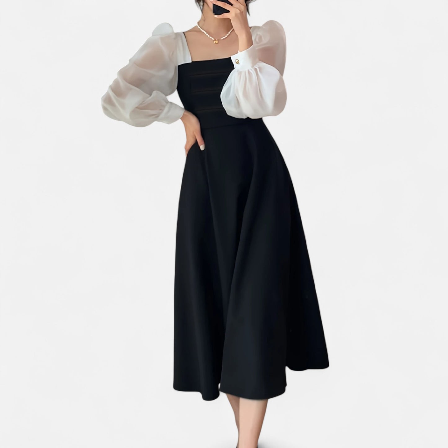 Dorevelle | Women’s A-Line Dress – Organza Heritage Style