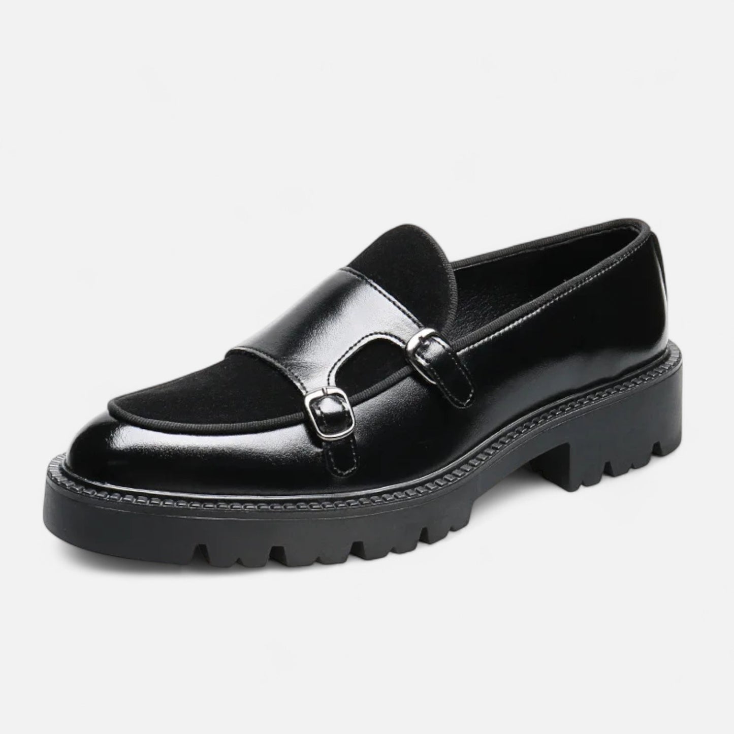 Dorevelle | Men’s Leather Loafers – British Thick-Soled Elegance