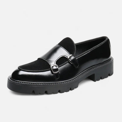 Dorevelle | Men’s Leather Loafers – British Thick-Soled Elegance