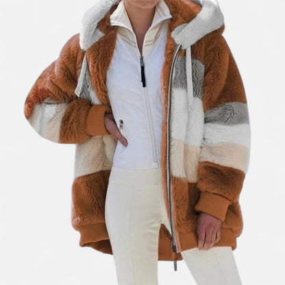 Dorevelle | Women’s Oversized Jacket – Hooded Autumn Winter Elegance