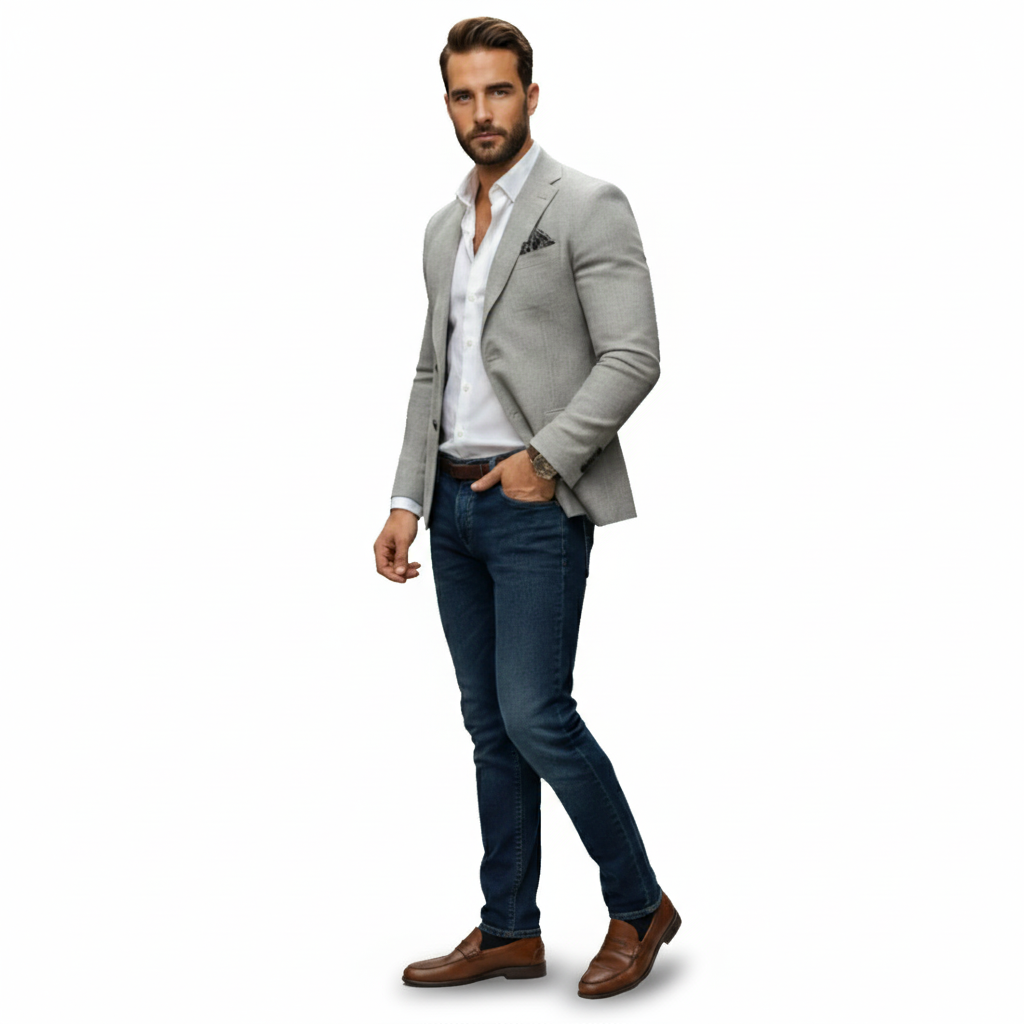 Dorevelle | Men’s Knitted Blazer Cardigan – Timeless Knit Tailoring