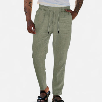 Men’s Lightweight Linen Trousers with Relaxed Heritage Fit