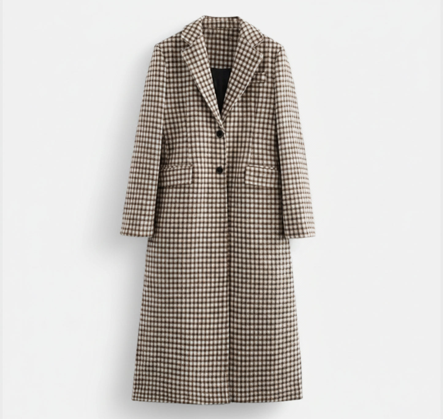 Dorevelle | Women’s Vintage Plaid Coat – Timeless Checkered Style