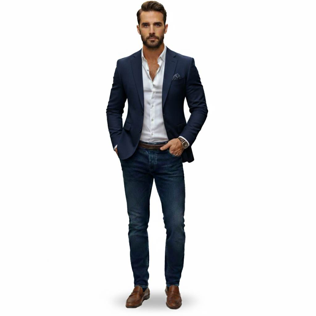Dorevelle | Men’s Knitted Blazer Cardigan – Timeless Knit Tailoring