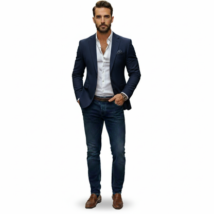 Dorevelle | Men’s Knitted Blazer Cardigan – Timeless Knit Tailoring