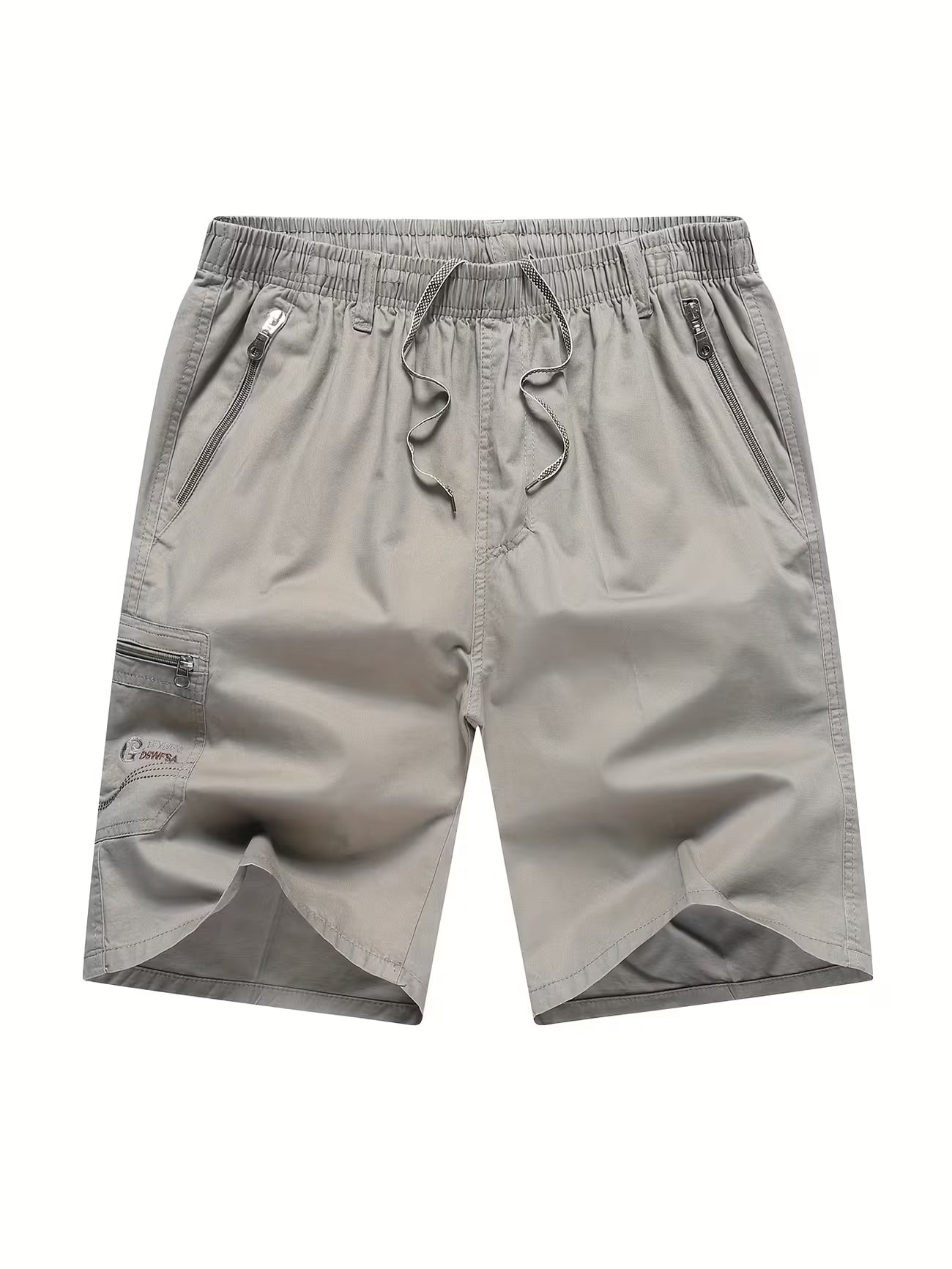 Men's Breathable Cargo Shorts With Drawstring Waist Trousers
