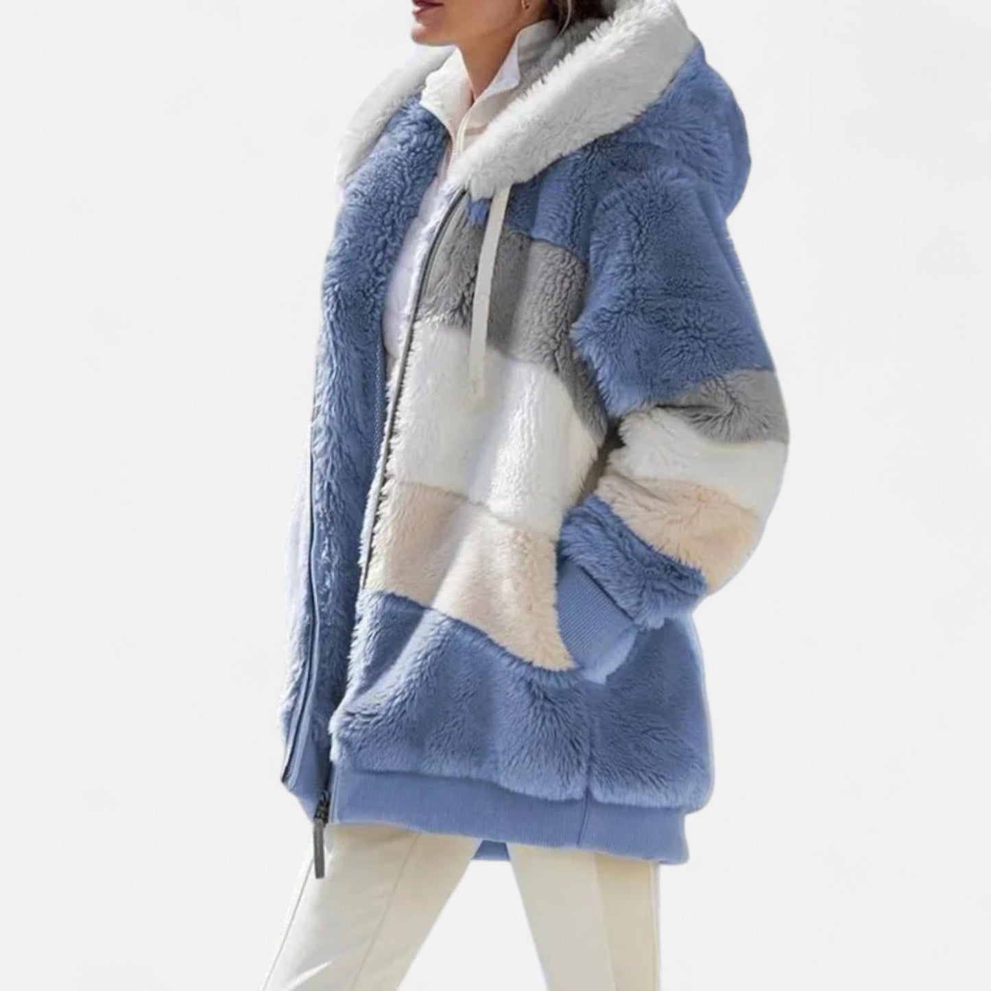 Dorevelle | Women’s Oversized Jacket – Hooded Autumn Winter Elegance