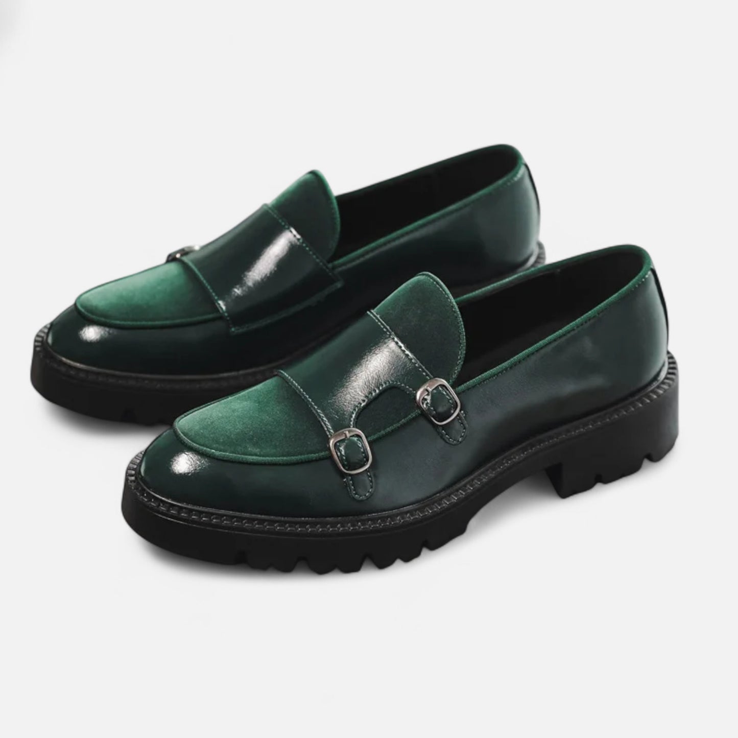 Dorevelle | Men’s Leather Loafers – British Thick-Soled Elegance