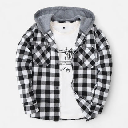 Dorevelle | Men’s Button-Up Hooded Sweater