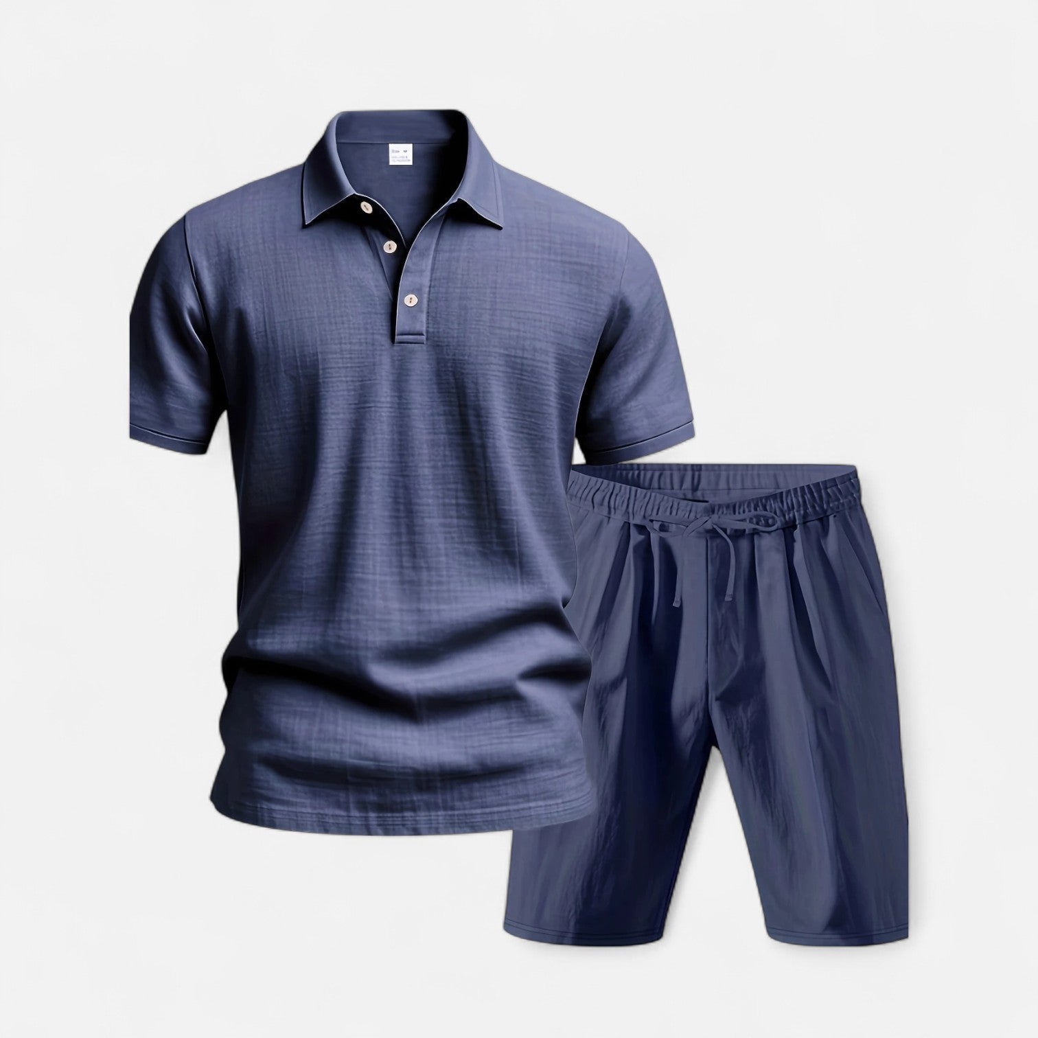 Men’s Linen Shirt and Shorts Set Lightweight Tailored Summer Comfort