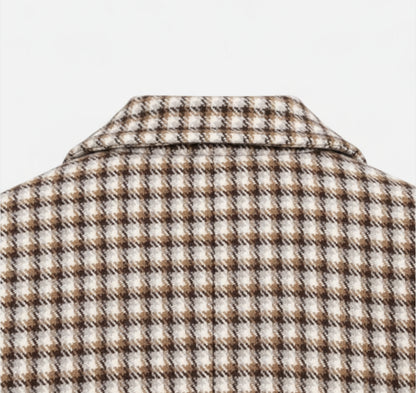 Dorevelle | Women’s Vintage Plaid Coat – Timeless Checkered Style