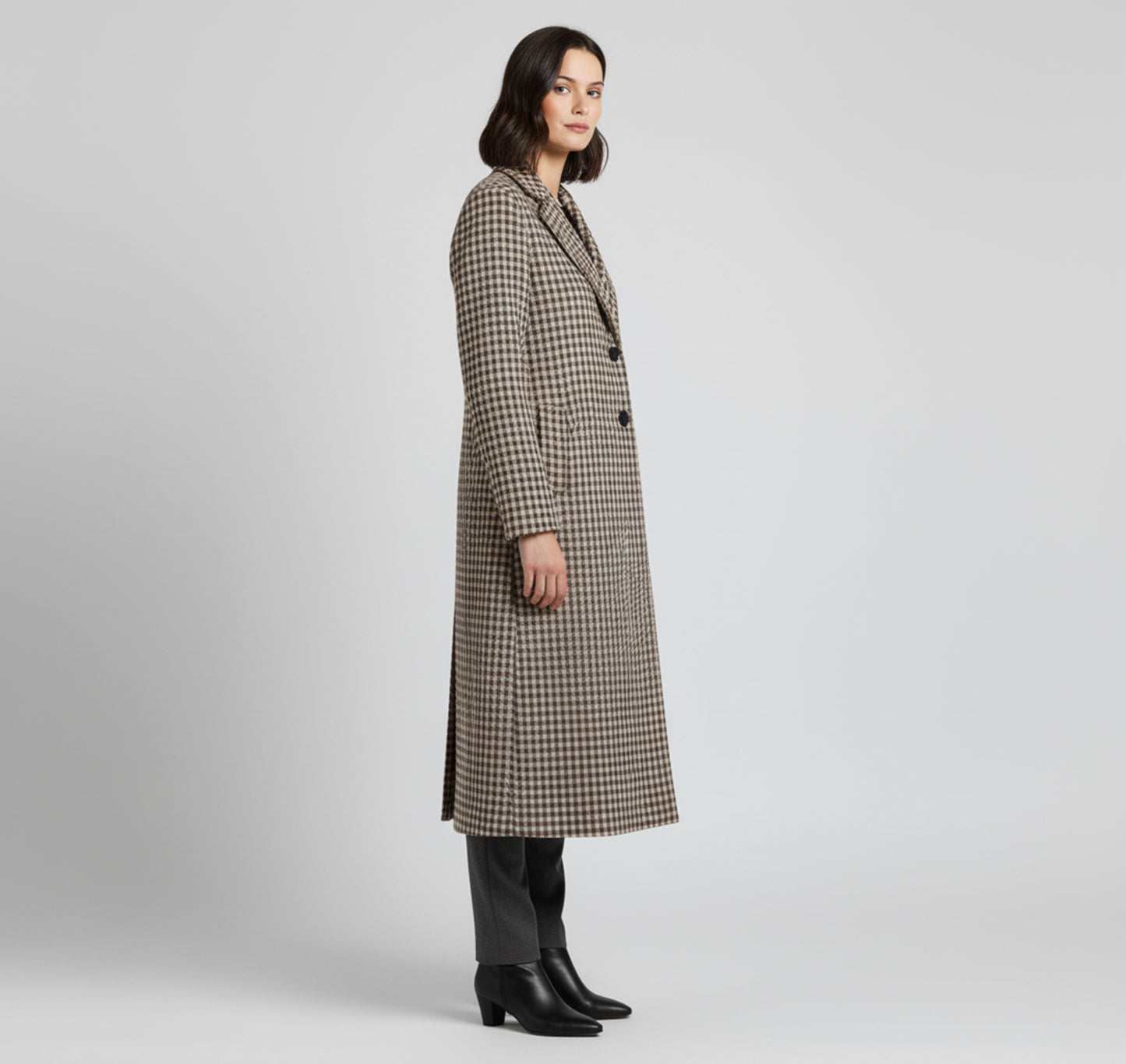 Dorevelle | Women’s Vintage Plaid Coat – Timeless Checkered Style