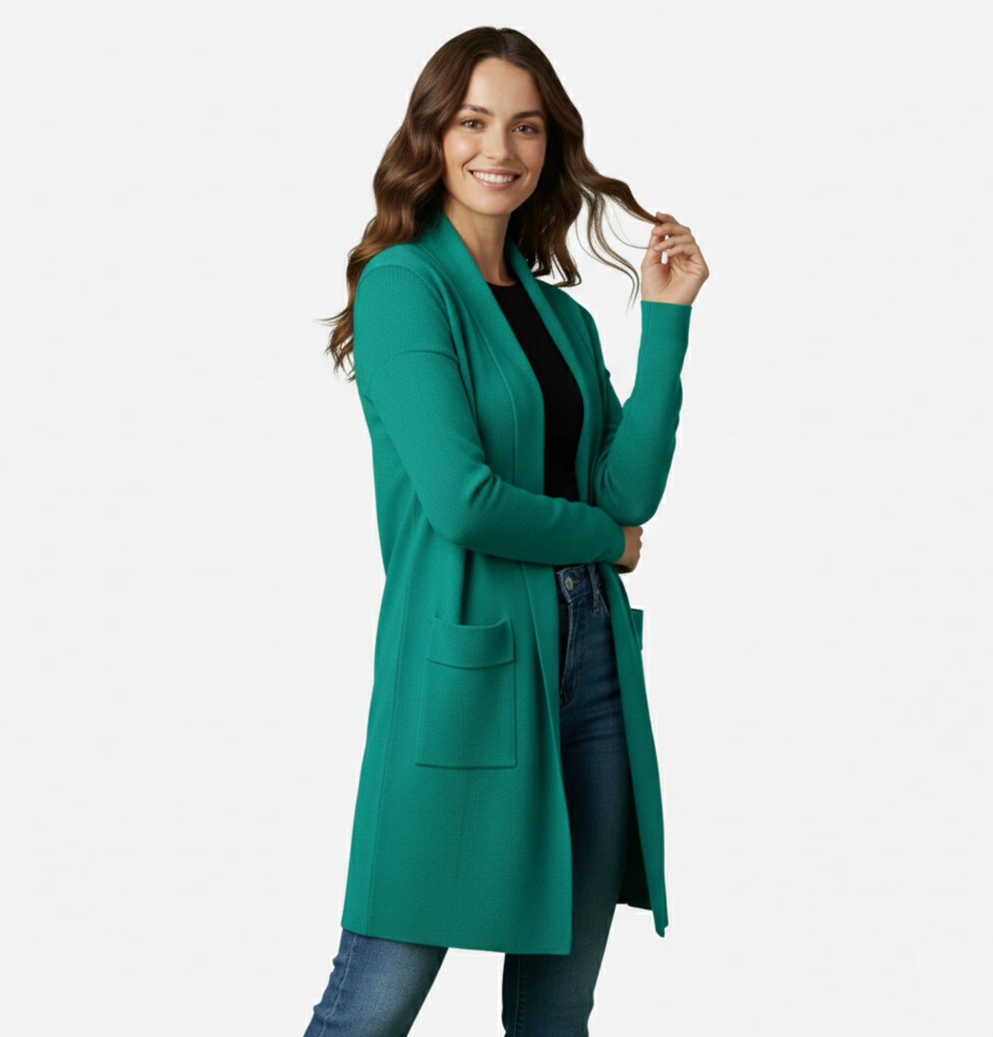 Dorevelle | Women’s Long Knit Cardigan – Effortless Layered Elegance