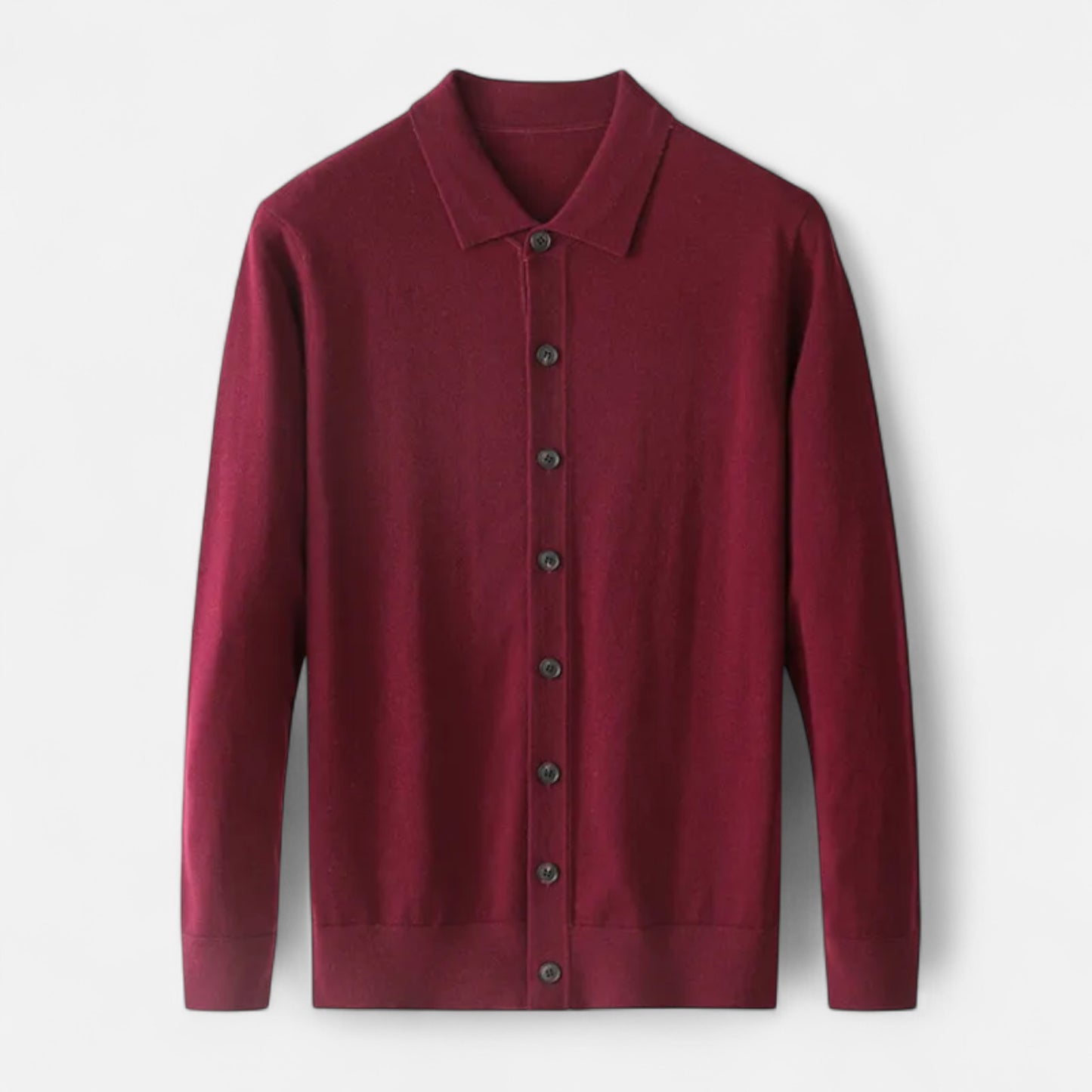 Dorevelle | Men’s Wool Sweater – Fine Yarn Button-Up Classic