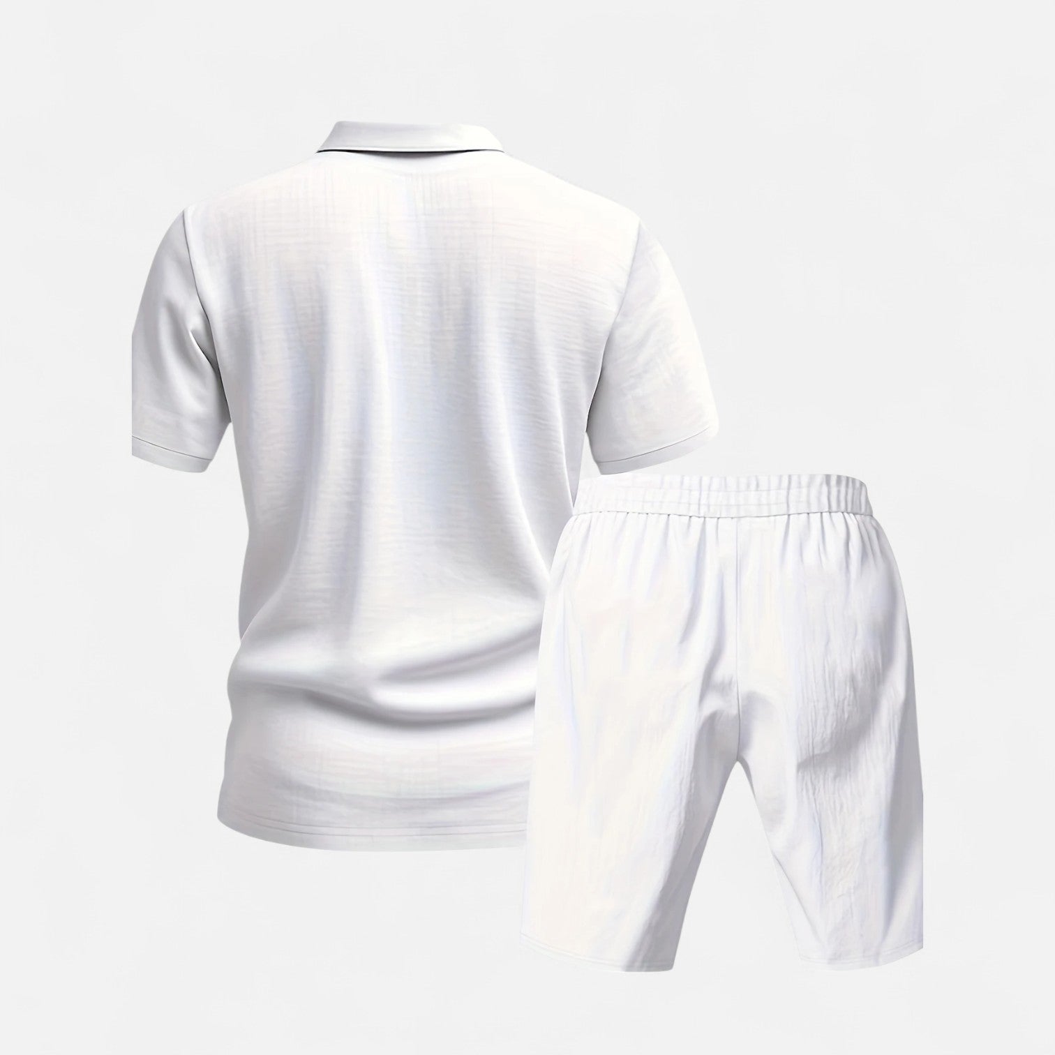 Men’s Linen Shirt and Shorts Set Lightweight Tailored Summer Comfort