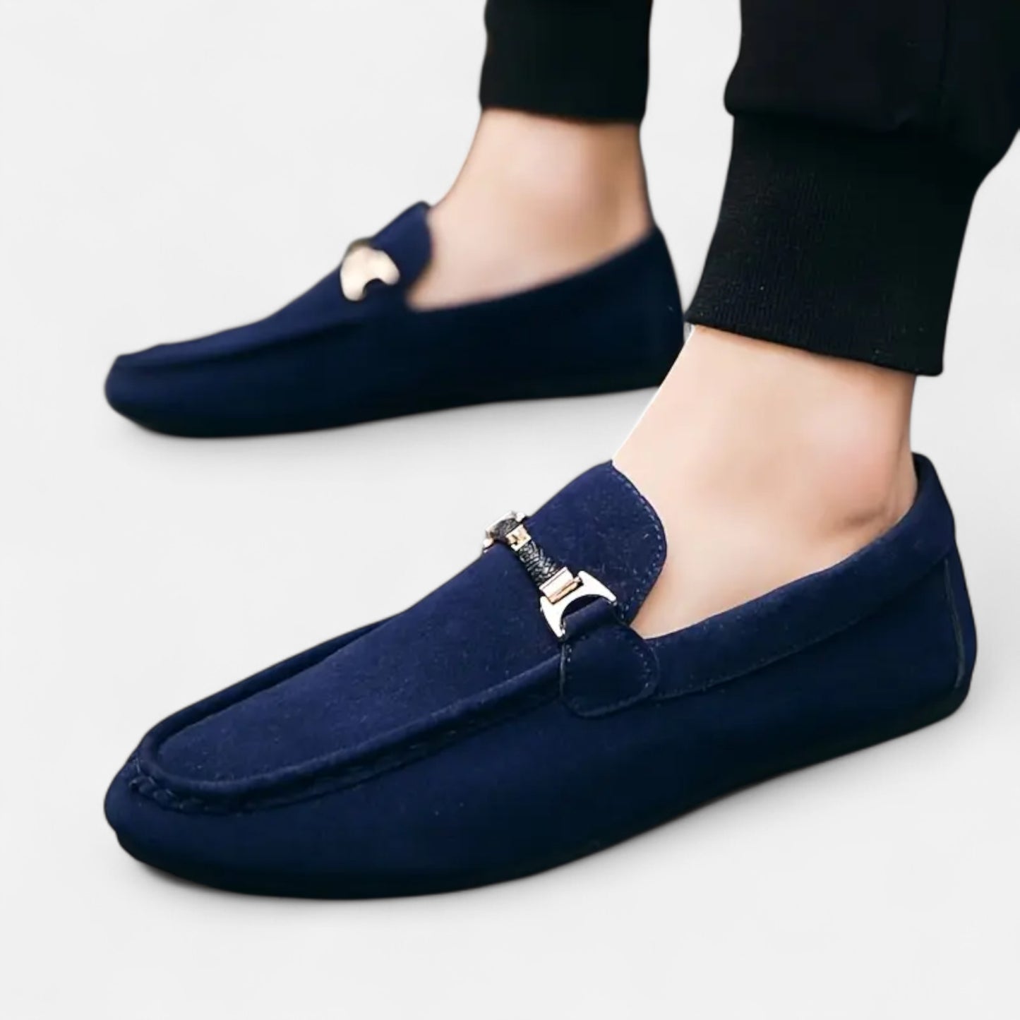 Dorevelle | Men's Slip-On Buckle Loafers