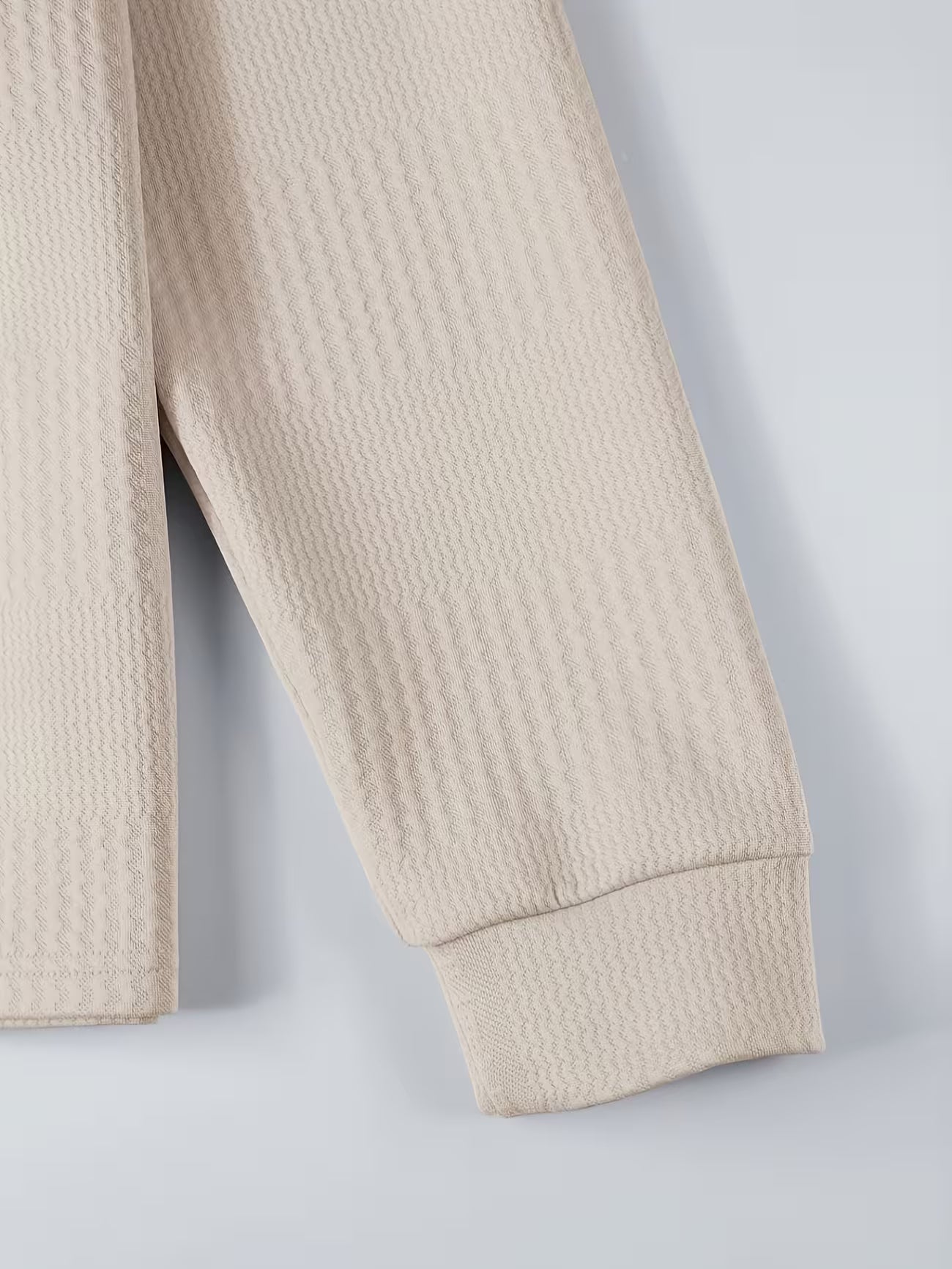 Men's Jacquard Ribbed Long Sleeve Shirt