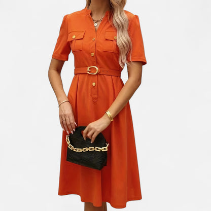 Dorevelle | Women’s V-Neck Dress – Countryside Midi Grace