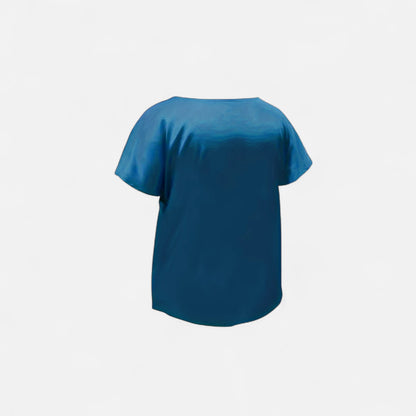 Dorevelle | Women’s Satin Blouse – Short Sleeve Classic