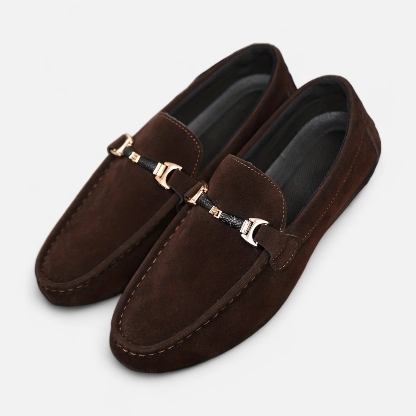 Dorevelle | Men's Slip-On Buckle Loafers