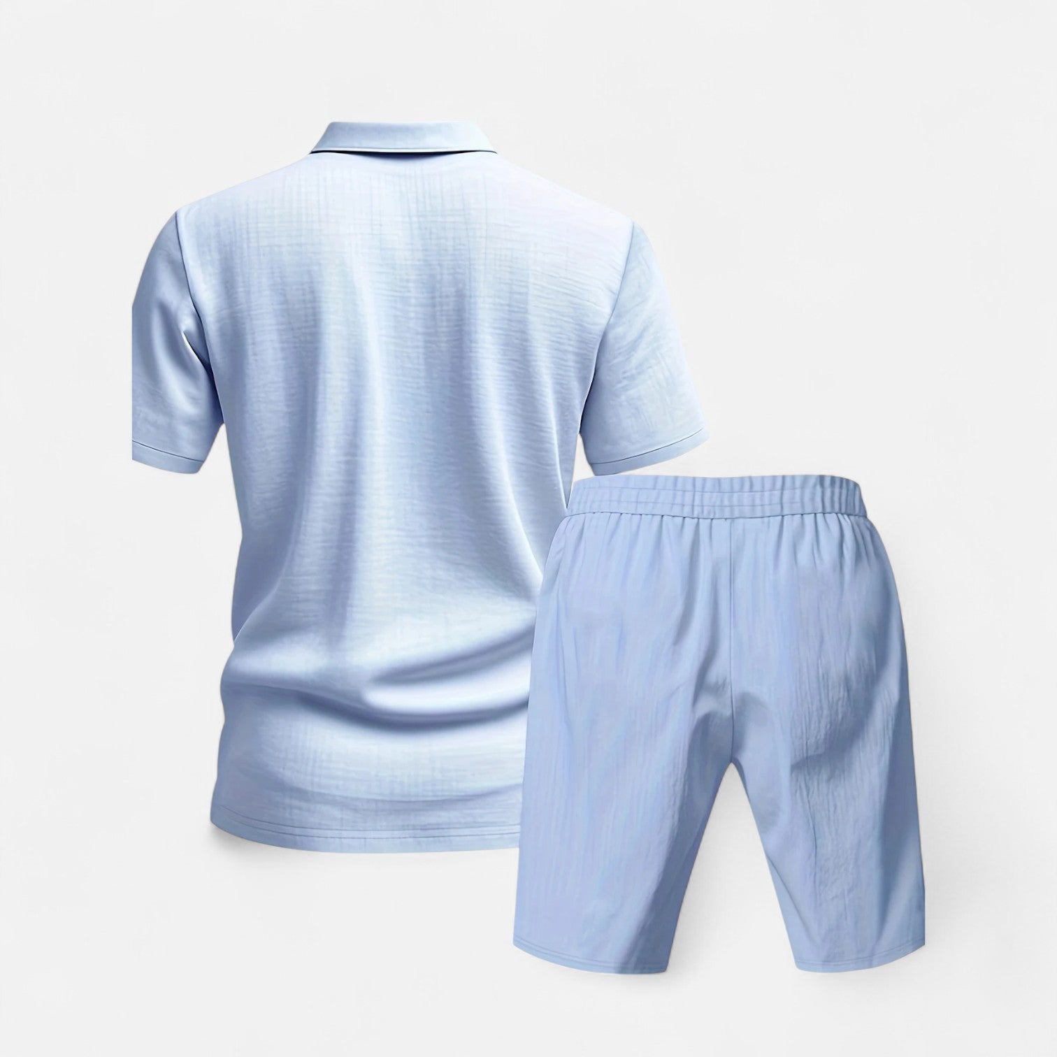 Men’s Linen Shirt and Shorts Set Lightweight Tailored Summer Comfort