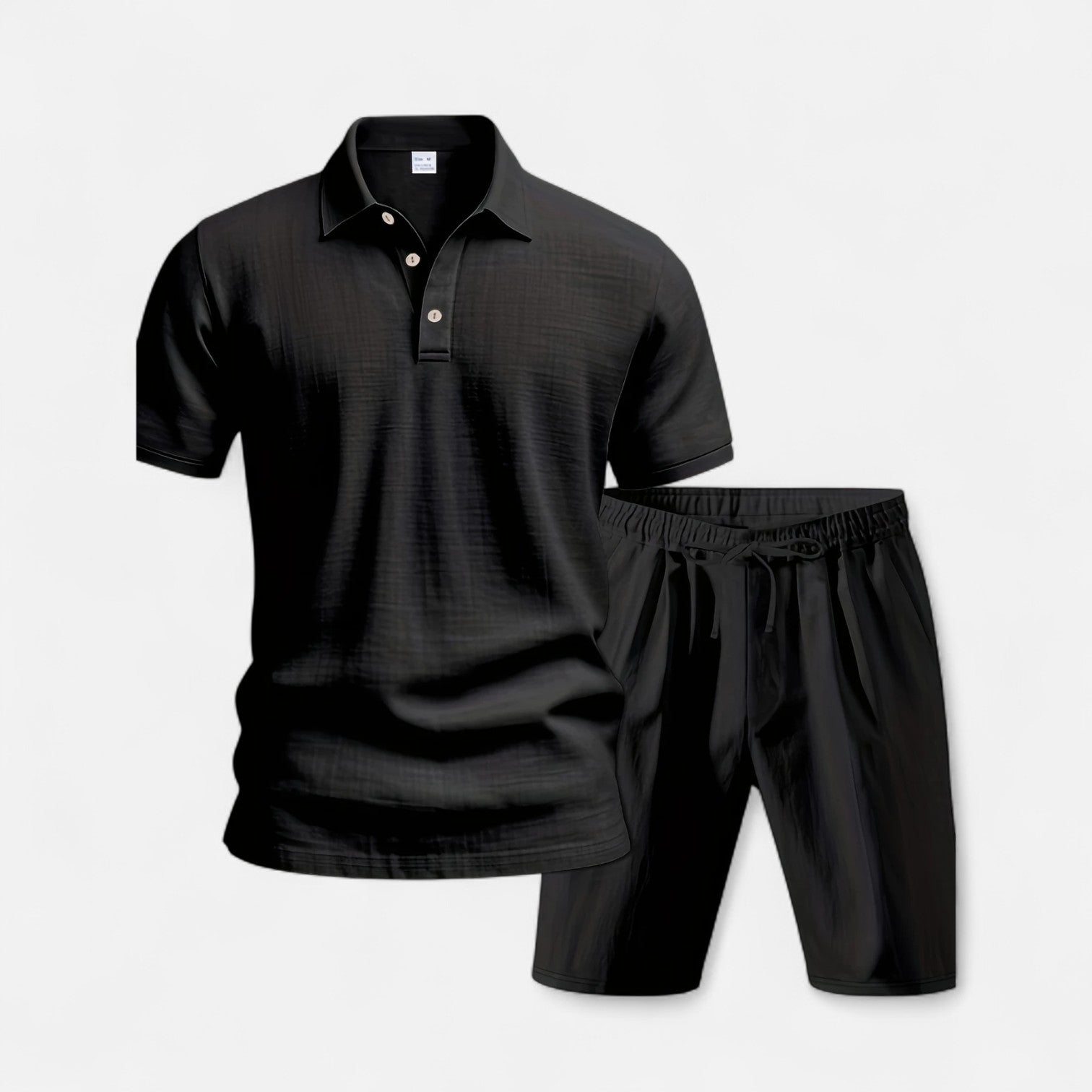 Men’s Linen Shirt and Shorts Set Lightweight Tailored Summer Comfort