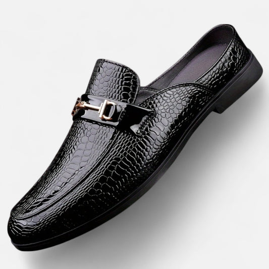 Dorevelle | Men’s Dress Loafers – Buckled Round Toe Classic