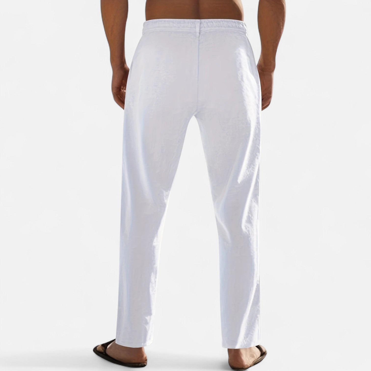 Men’s Lightweight Linen Trousers with Relaxed Heritage Fit