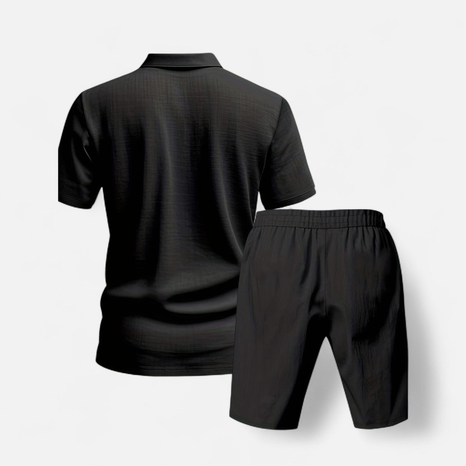 Men’s Linen Shirt and Shorts Set Lightweight Tailored Summer Comfort