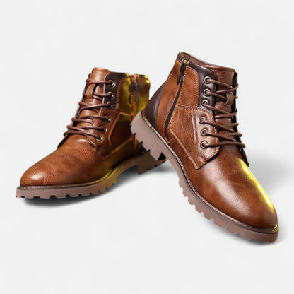 Dorevelle | Men’s Vintage Leather Lace-Up Boots