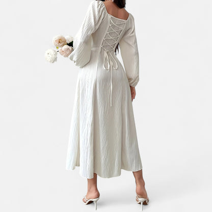 Dorevelle | Women’s Square Neck Dress – Heritage Waist Detail