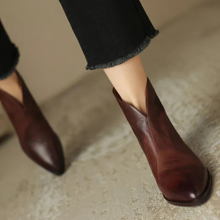Women Black Pointed Toe Ankle Boot Sneakers